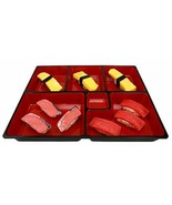 Ebros Japanese 6 Compartments Bento Box Style Serving Platter Tray 11.5&quot;... - £19.12 GBP