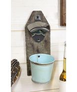 Rustic Western Nautical Wooden Wall Beer Bottle Opener With Vintage Buck... - $486.83 MXN