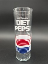 Vintage DIET PEPSI One Calorie Logo Tall Glass Tumbler 14 Oz 7&quot; - $115.48 MXN