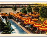 Outdoor Ristorante Rockefeller Plaza New York Città Ny Nyc Unp Wb Cartol... - $3.39