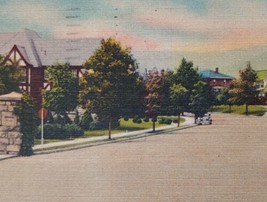 1957 Entrance to Langhorne Place Salem VA Vintage Linen Postcard - £19.39 GBP