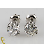 14K Weißgold 2,00 Karat Runde Brillante Diamant Ohrstecker - €12.694,78 EUR