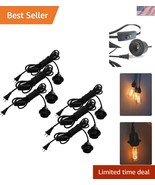 13.2ft Vintage Light Cord Kit - 6-Pack E26/E27 with Safety Features - $98.99