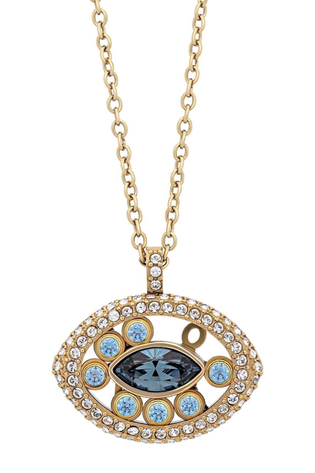 Primary image for Authentic Swarovski Admiration Goldtone Evil Eye Pendant