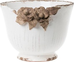 Planter Vase Vietri White Ceramic - £335.59 GBP