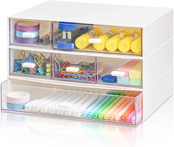 Desk Organizer With Drawer, Desktop Storage Box With 6 Drawers, Snap-On ... - £31.87 GBP