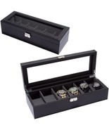 Timetrace Leather Watch Box Display Case Jewelry Box for Mens Watches - ... - £26.01 GBP