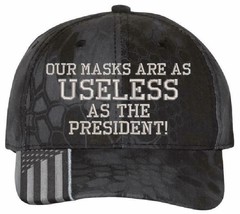 Masks as useless as the guy wearing them Adjustable USA300 Hat - $23.99