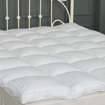 Sufuee Mattress Topper Twin Size 2 Inch Thick Down Alternative Quilted Mattress - £41.54 GBP