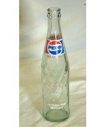 Pepsi Cola Swirl Glass Beverages Soda Pop Bottle 10 fl. oz. Vintage a - £11.23 GBP