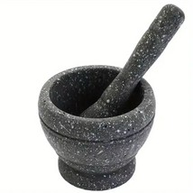 Marbleized Mortar and Pestle Set – Herb &amp; Spice Grinder Bowl for Kitchen... - $12.86