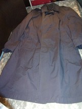 Usaf Us Air Force Blue Mans All Weather Trench Over Coat 40 Regular Si 666 - £31.51 GBP