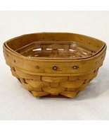 Longaberger 2001 Small Hexagon Basket with Plastic Liner - £14.89 GBP