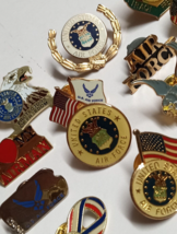 United States Air Force Eagle Flag USAF Souvenir Lapel Pin Lot (15 Different) - $29.99