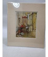 NEW NORMAN ROCKWELL *Spring Flowers*  5 x 6 PRINT, 9&quot; x 10&quot; MATTED - £7.67 GBP