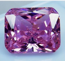 Beautiful Cambodia Neon Zircon 4.85 Ct Octagon Cut Pink Color Loose Gemstone Z29 - $3.55