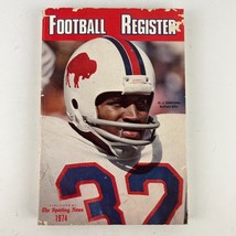 NFL Football Register 1974 - Buffalo Bills OJ Simpson Cover - £10.30 GBP