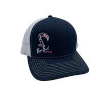 Flippin Bird Pink Gin Scofflaw Brewing Trucker Hat Mesh Blue White Snapback - £15.29 GBP