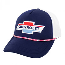 Chevy Red White and Blue Logo Patch Rope Hat Blue - £19.53 GBP