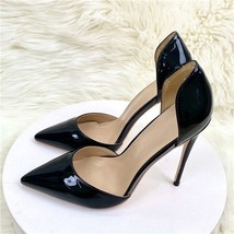 Classic Black High Heels Woman Shoe 8cm 4 - £47.53 GBP