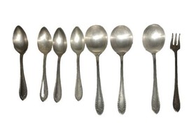 Oneida Community SHERATON Silver Plate 1910 Flatware 8 Pcs Silverware Mi... - $24.00