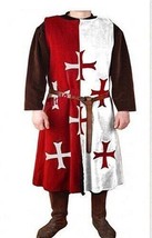 6 Templar Tunic Mens Medieval Knight Costume Men Cosplay Reenactment LARP - £69.86 GBP