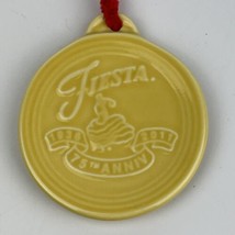 Fiesta 75th Anniversary ornament Marigold Yellow Dancing Lady 2011 Retir... - $9.74