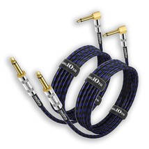 Guitar Cable 15 Ft 2 Pack, Electric Instrument Bass Cable Amp Cord 1/4 S... - $33.99