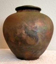 Pacific Northwest Artist V. SHAW Contemporary RAKU URN Studio Art Potter... - £100.75 GBP