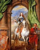King Charles 1 1st Of England In Armor History Painting Giclee Print Canvas - £8.32 GBP+
