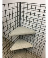 hanging corner shelf for cat enclosures  ( actual color may vary ) - $40.73 CAD