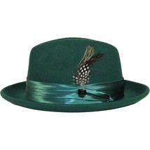 Men Bruno Capelo Hat Australian Wool soft Crushable Fedora Giovani Un115 Emerald image 6