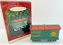 Hallmark Keepsake Ornament Yuletide Central Toy Train Car 1997 - £10.86 GBP