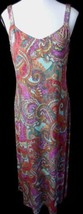 Ivy Lane Dress Maxi Sleeveless Paisley Slit Sides Size Pm Made In Usa - £19.95 GBP
