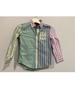 Polo Ralph Lauren Boys Size 7 Striped Fun Button Down Oxford Long Sleeve - €21,47 EUR