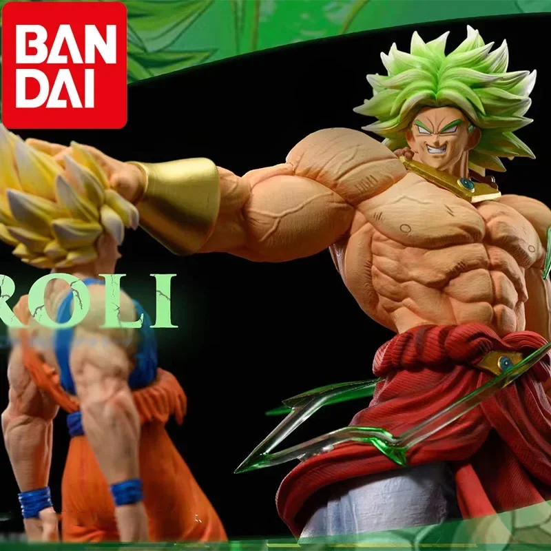 BANDAI Anime Dragon Ball Z Broli Vs Goku Figures Super Saiyan Broly Fullpower Gk - £24.76 GBP