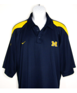 Nike Team University of Michigan Wolverines Short Sleeve  Polo Shirt Men's XL - $21.97