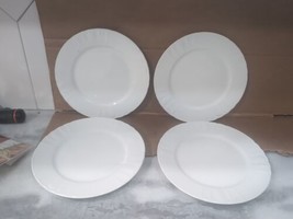 Farberware Lattice White 4482 Salad Plate 7 3/4&quot;- Set Of Four - £12.46 GBP