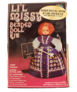 Vintage Li&#39;l Missy Beaded Doll Kit Sequin Teacher 13387 Holiday NEW Sealed - $22.99