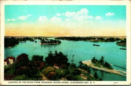 View From Thousand Island House Alexandria Bay New York NY UNP 1920s WB Postcard - £4.63 GBP