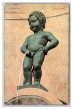 Manneken Pis Fountain Burssels Belgium Bruxelles UNP DB Postcard Y12 - £3.13 GBP