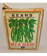 Vintage 1983 MFA Missouri Farmers Association Green Bean Seed Box Spring... - £35.56 GBP