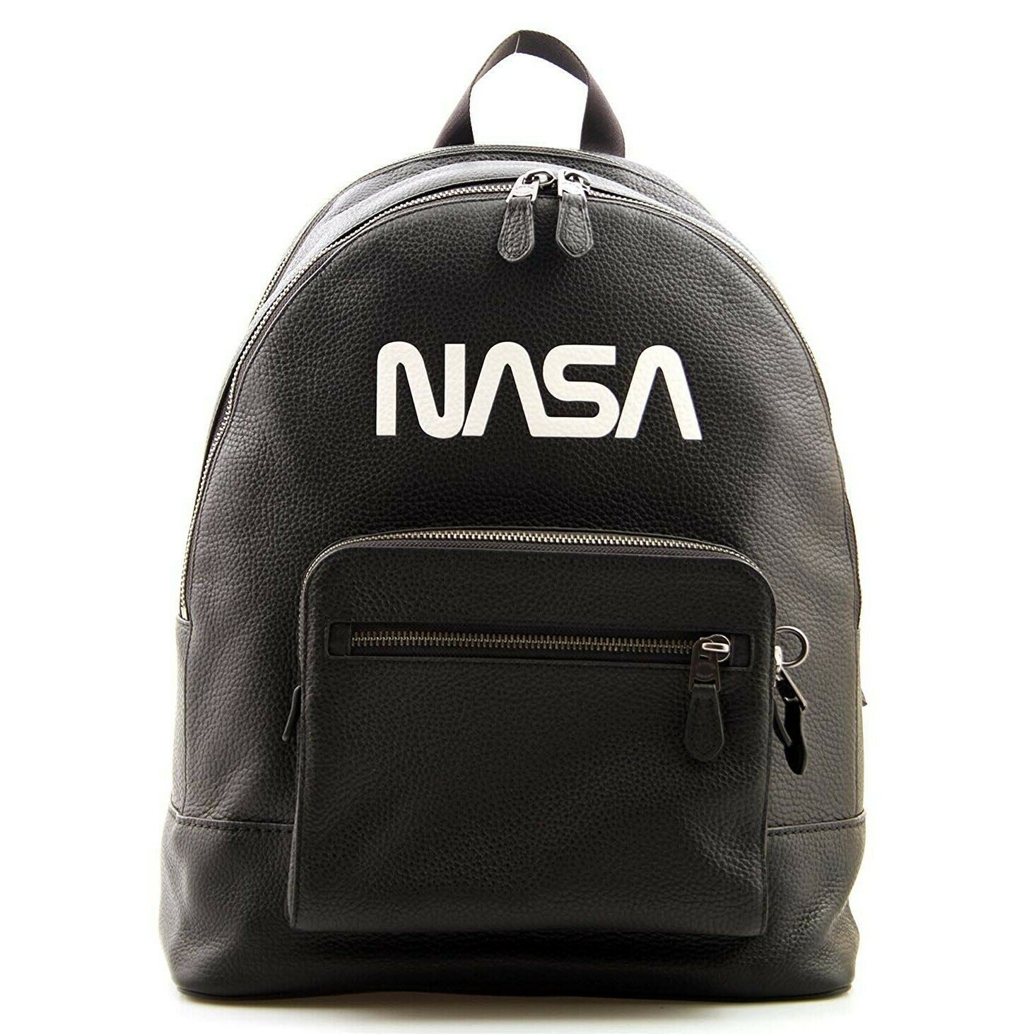NWT COACH x NASA Leather West Backpack Logo Motif Black Space Bag F29039 QB/BK - $356.40
