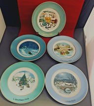 VTG Avon Christmas Plates Set Of 5 1976 1977 1978 1979 1980 By Wedgwood ... - £14.24 GBP