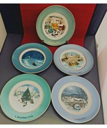 VTG Avon Christmas Plates Set Of 5 1976 1977 1978 1979 1980 By Wedgwood ... - £13.98 GBP