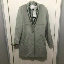 NWT MNG Mango One Button Poly Wool Blend Lined Coat Size XS Retails $150 - £31.14 GBP