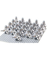 21pcs/set Medieval Crusader with Shield Christ Knight Minifigure Buildin... - $26.95