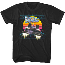 Back to The Future 80&#39;s Synthwave Sunset Men&#39;s T Shirt Chrome DMC DeLorean - $28.50+