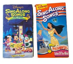 Disneys Sing Along Songs  Pocahontas Colors of the winD Merry Christmas ... - £5.46 GBP