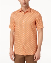 65$ Tasso Elba Men&#39;s Mercato Printed Shirt ,Color: Orange Combo, Size: S... - $37.61